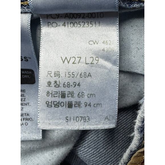 Levi's Women's High Waisted Straight Leg Blue Denim Jeans - Size 27x27 - Picture 8 of 8